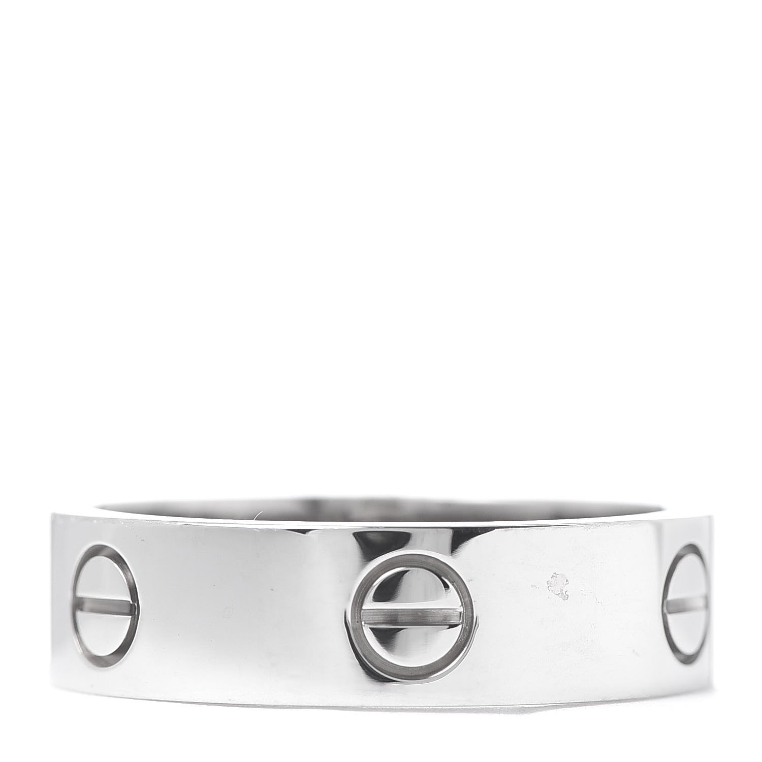 Cartier 18K White Gold 6mm LOVE Ring 62 10 3 of 4