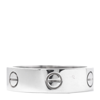 Cartier 18K White Gold 6mm LOVE Ring 62 10 3 of 4