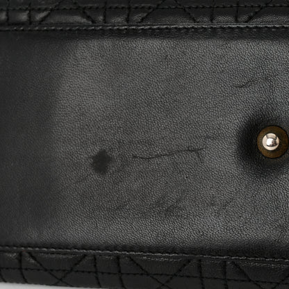 Christian Dior Lambskin Cannage Large Lady Dior Black 16 of 18