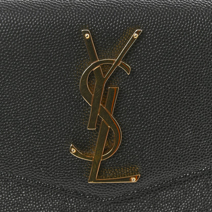 Saint Laurent Grain De Poudre Uptown Pouch Black 8 of 11