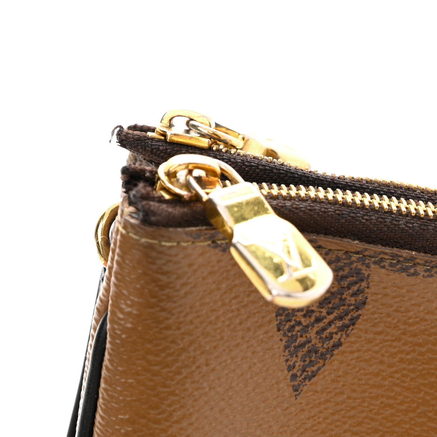 Reverse Monogram Giant Double Zip Pochette