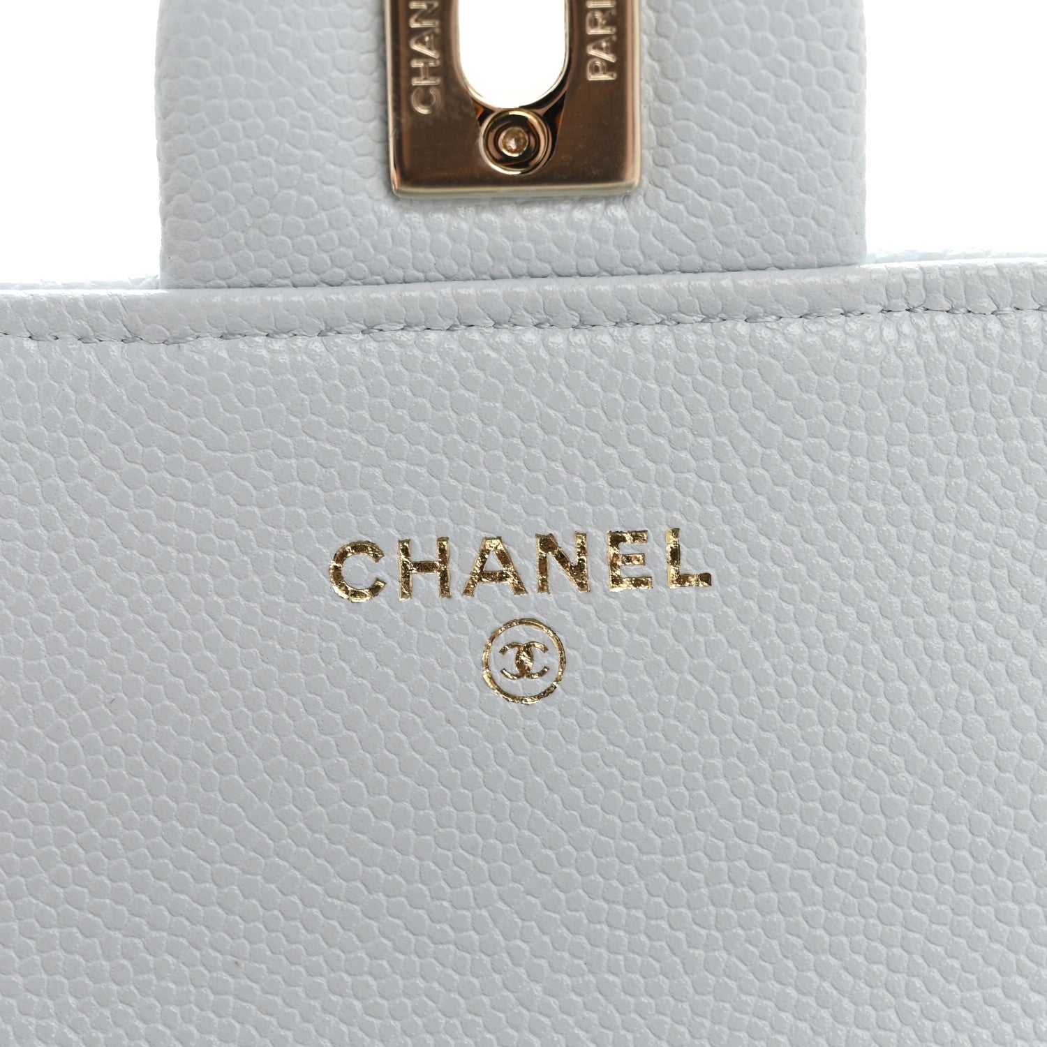 Chanel Caviar Quilted Mini Retro Twist Top Handle Flap Light Blue 6 of 12