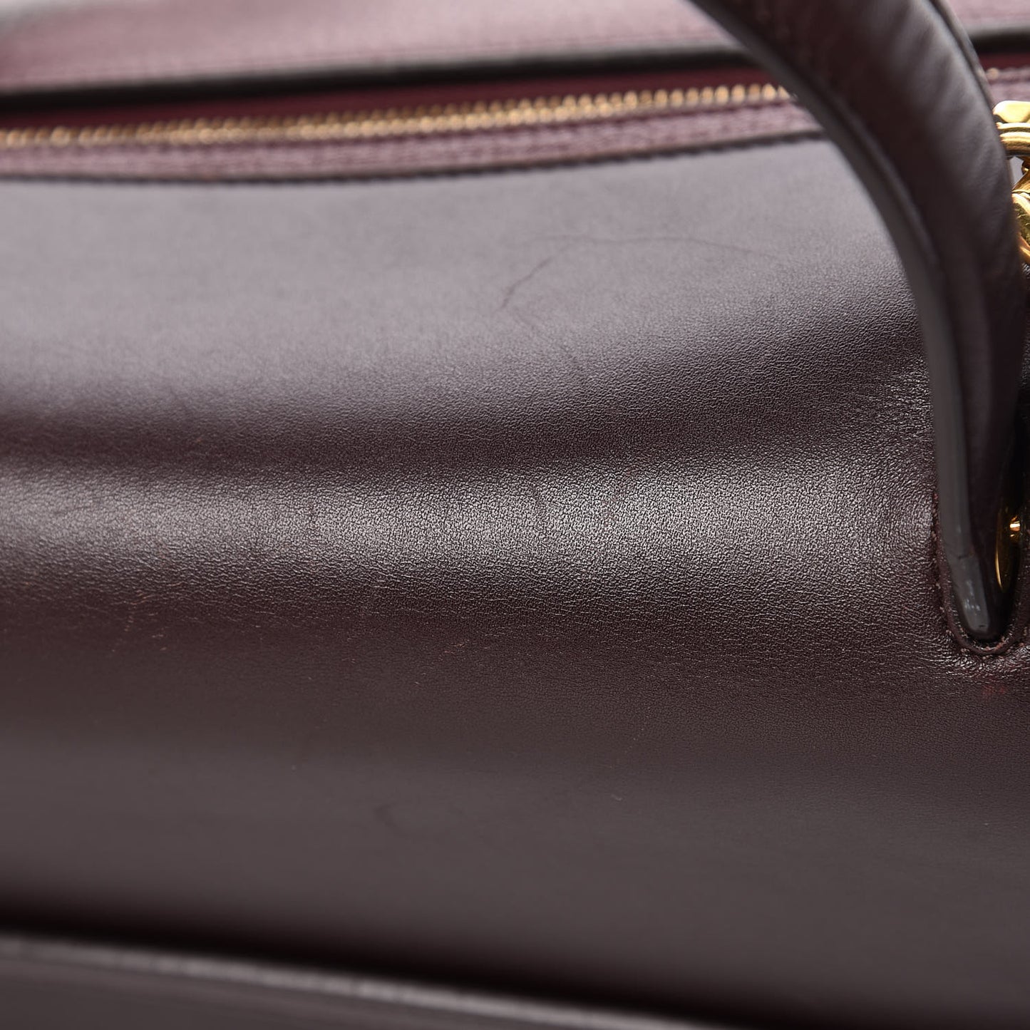 Goatskin Smooth Calfskin Mini Belt Bag Burgundy