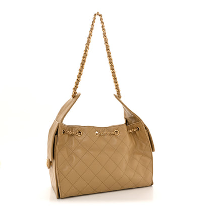 Chanel Caviar Quilted Small Chanel 25 Handbag Dark Beige 3 of 10