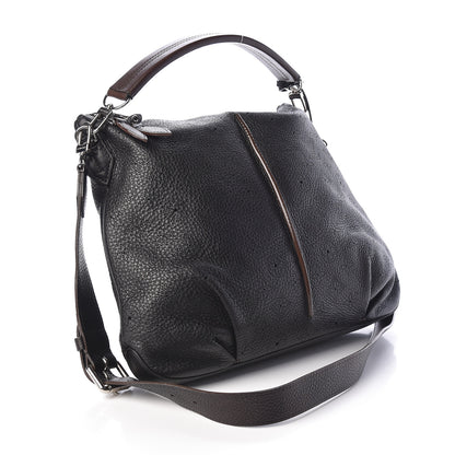 Louis Vuitton Mahina Selene MM Black 3 of 10