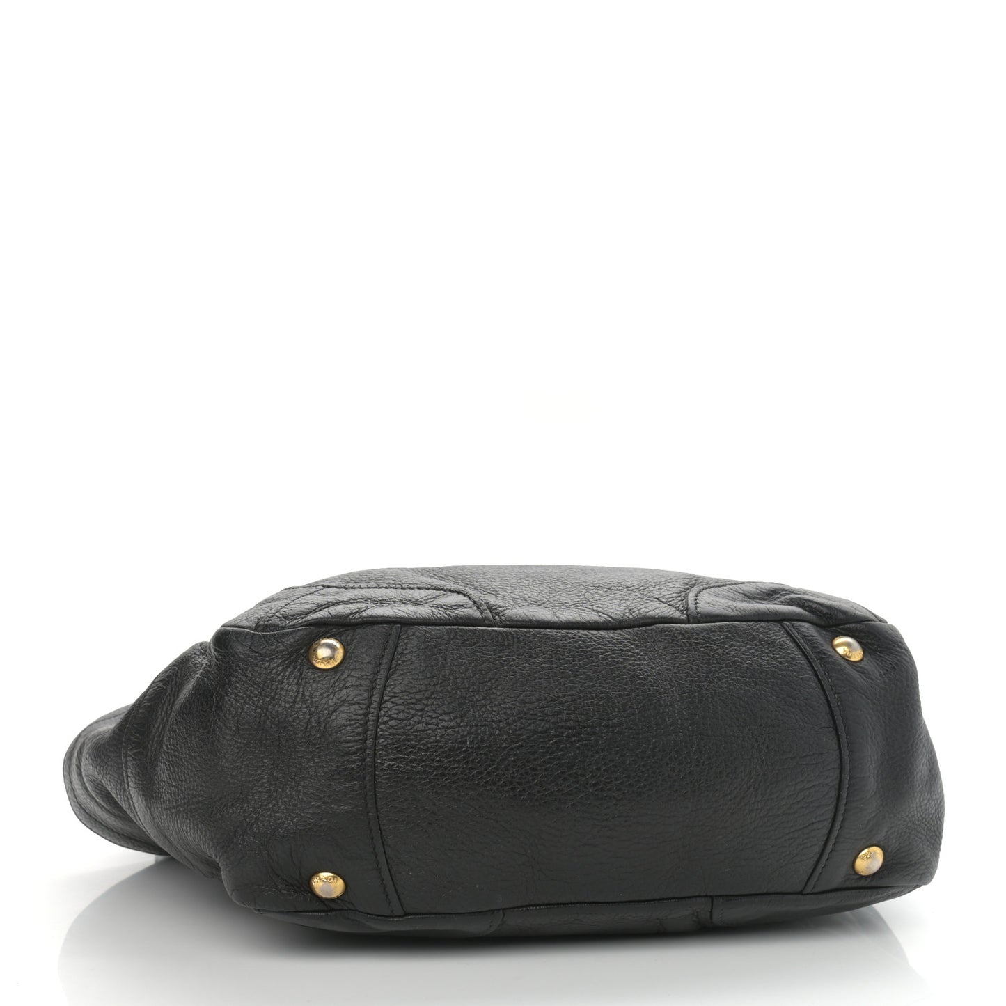 Vitello Daino Side Pocket Hobo Black