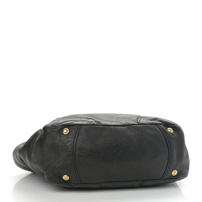 Prada Vitello Daino Side Pocket Hobo Black 4 of 10