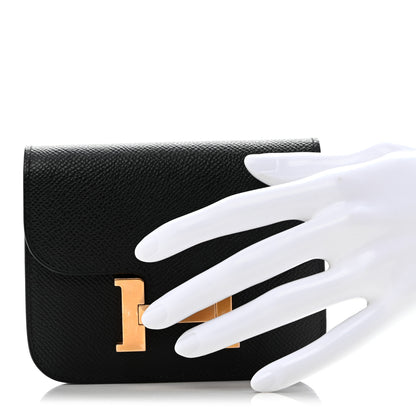 Hermes Epsom Constance Slim Wallet Black 3 of 10