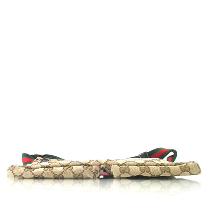 Gucci GG Monogram Web Double Pocket Belt Bag Ebony 5 of 9