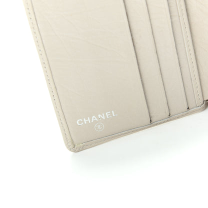 Chanel Aged Calfskin Cambon Compact Wallet Pearl 6 of 9