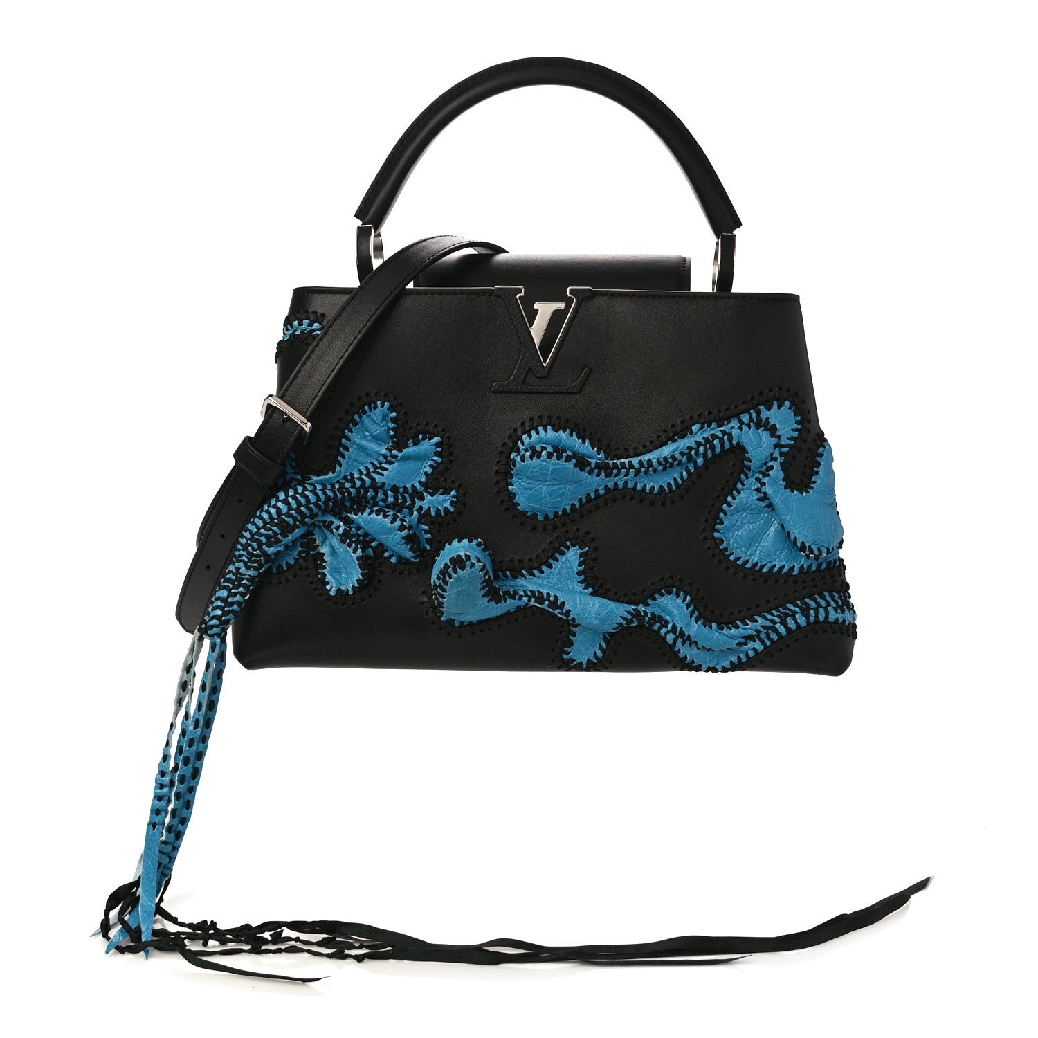 Louis Vuitton Calfskin Lambskin Artycapucines Nicholas Hlobo PM Black 9 of 23