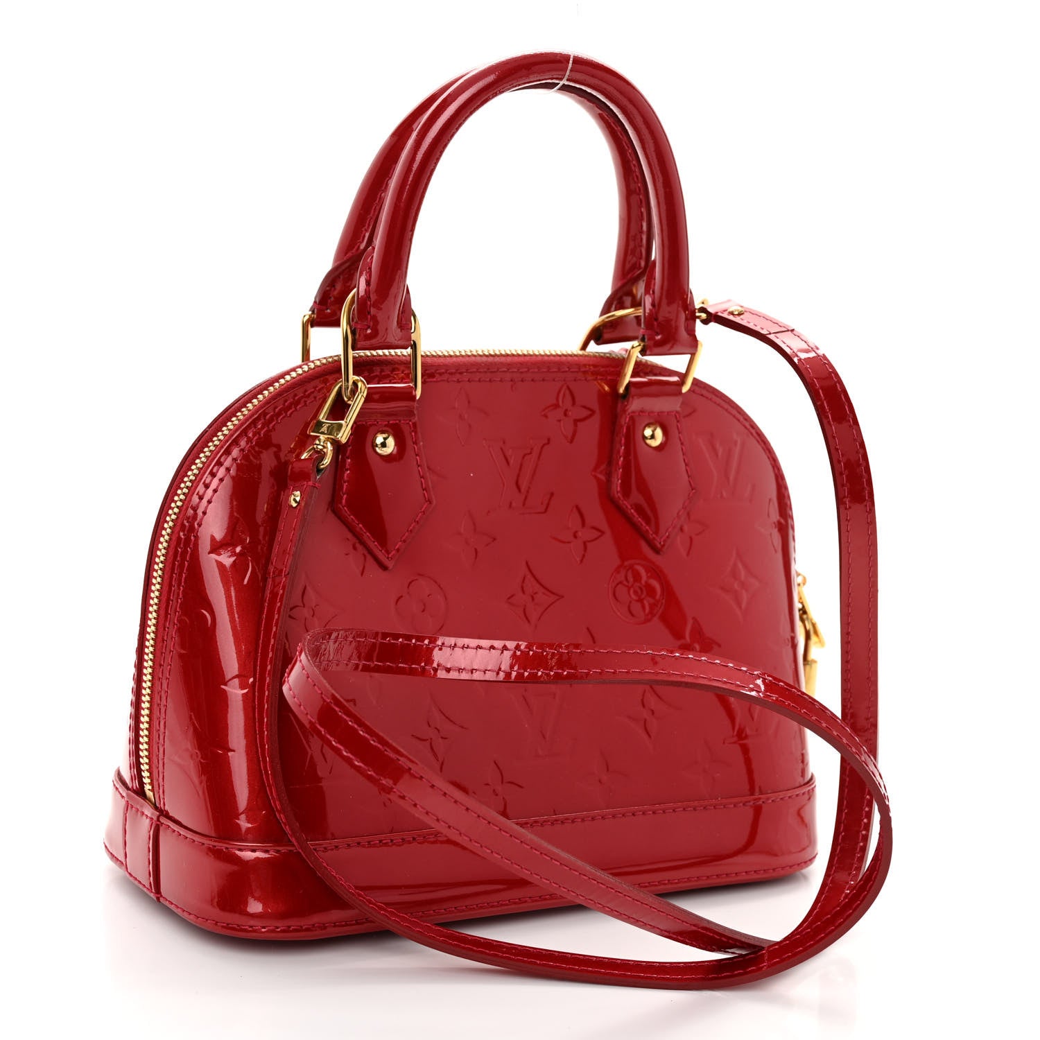 Louis Vuitton Vernis Alma BB Pomme D'Amour 3 of 9
