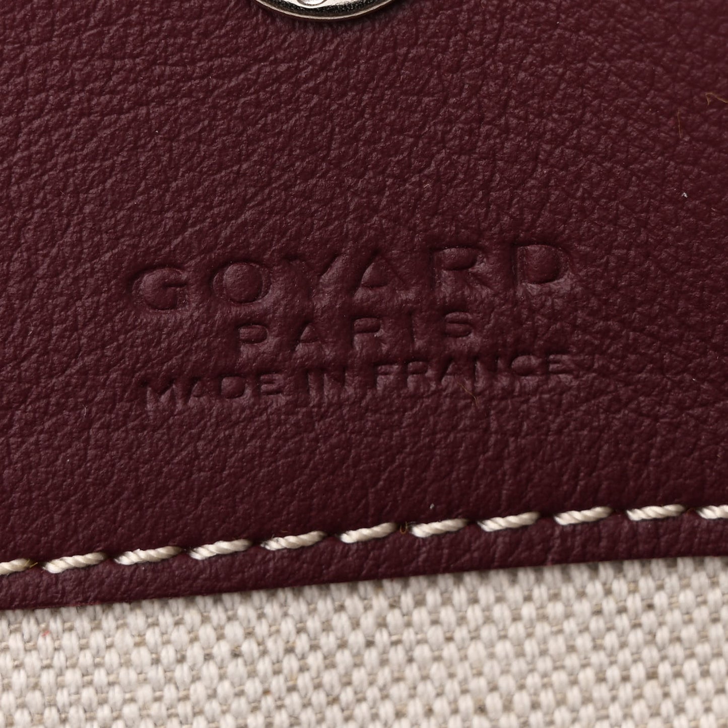 Goyardine Reversible Anjou GM Burgundy