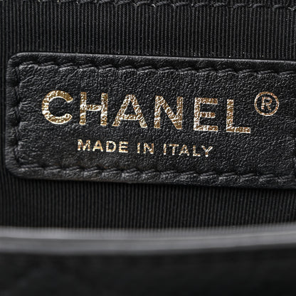 Chanel Bullskin Stitched Large Shopping Bag Black 6 of 17