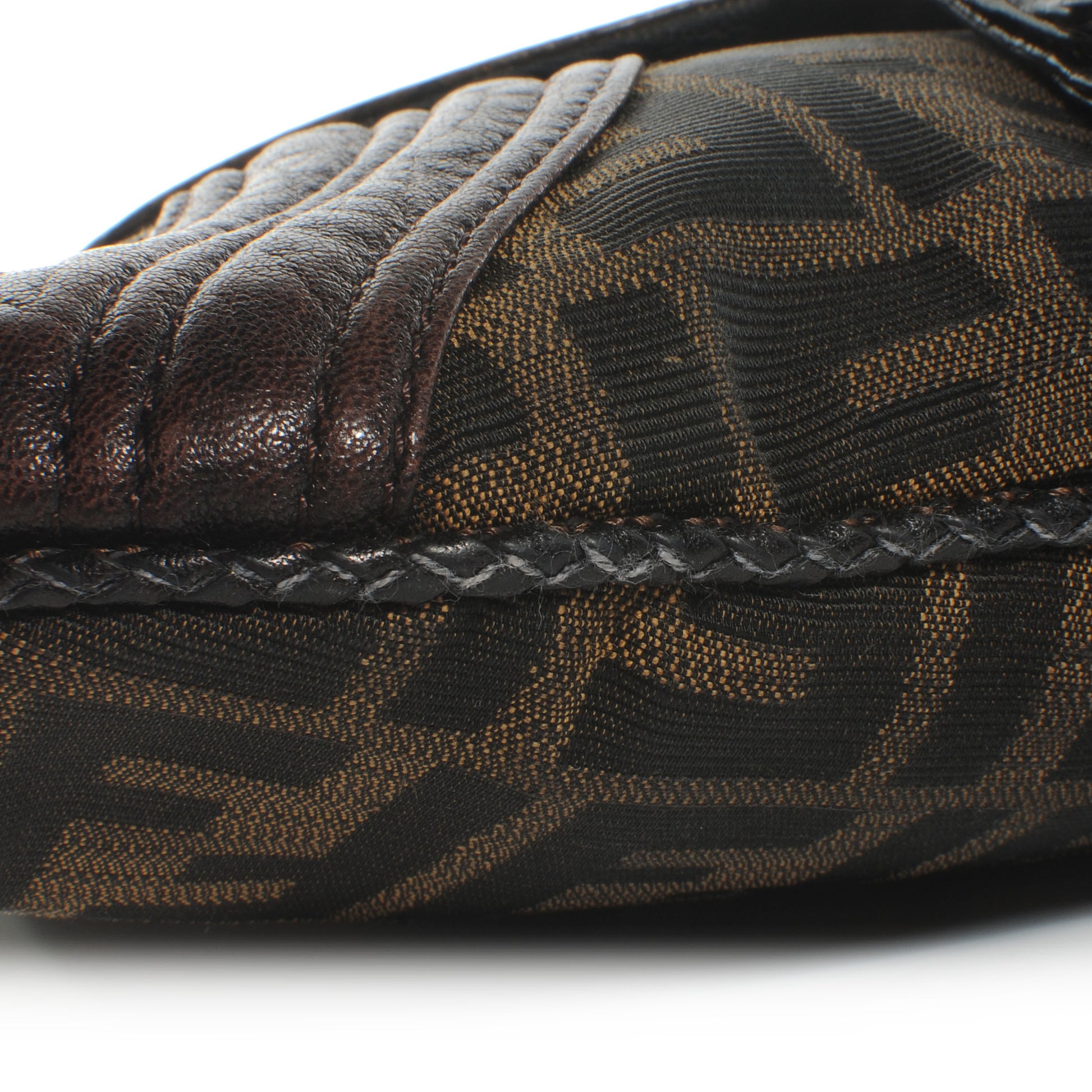 Fendi Zucca Nappa Nuvolata Vitello Tortuga Spy Pouch Bag Tobacco Moro 5 of 11