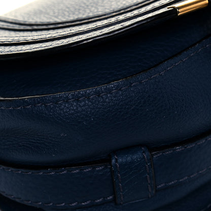 Chloe Calfskin Mini Marcie Round Crossbody Bag Royal Navy 7 of 10
