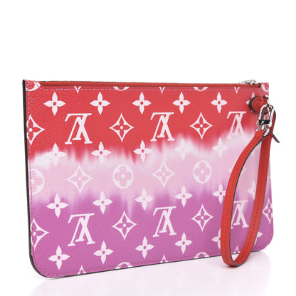 Louis Vuitton Monogram Escale Neverfull MM GM Pochette Rouge 3 of 7