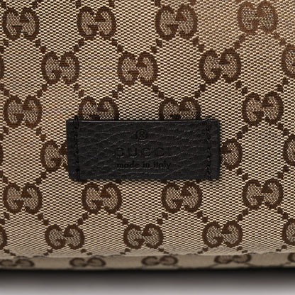 Gucci Monogram Dollar Calfskin O Drawstring Backpack Beige Ebony Testa di Moro Dark Chocolate 9 of 17
