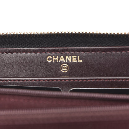 Chanel Caviar Quilted Large Gusset Zip Around Wallet Black 10 of 13