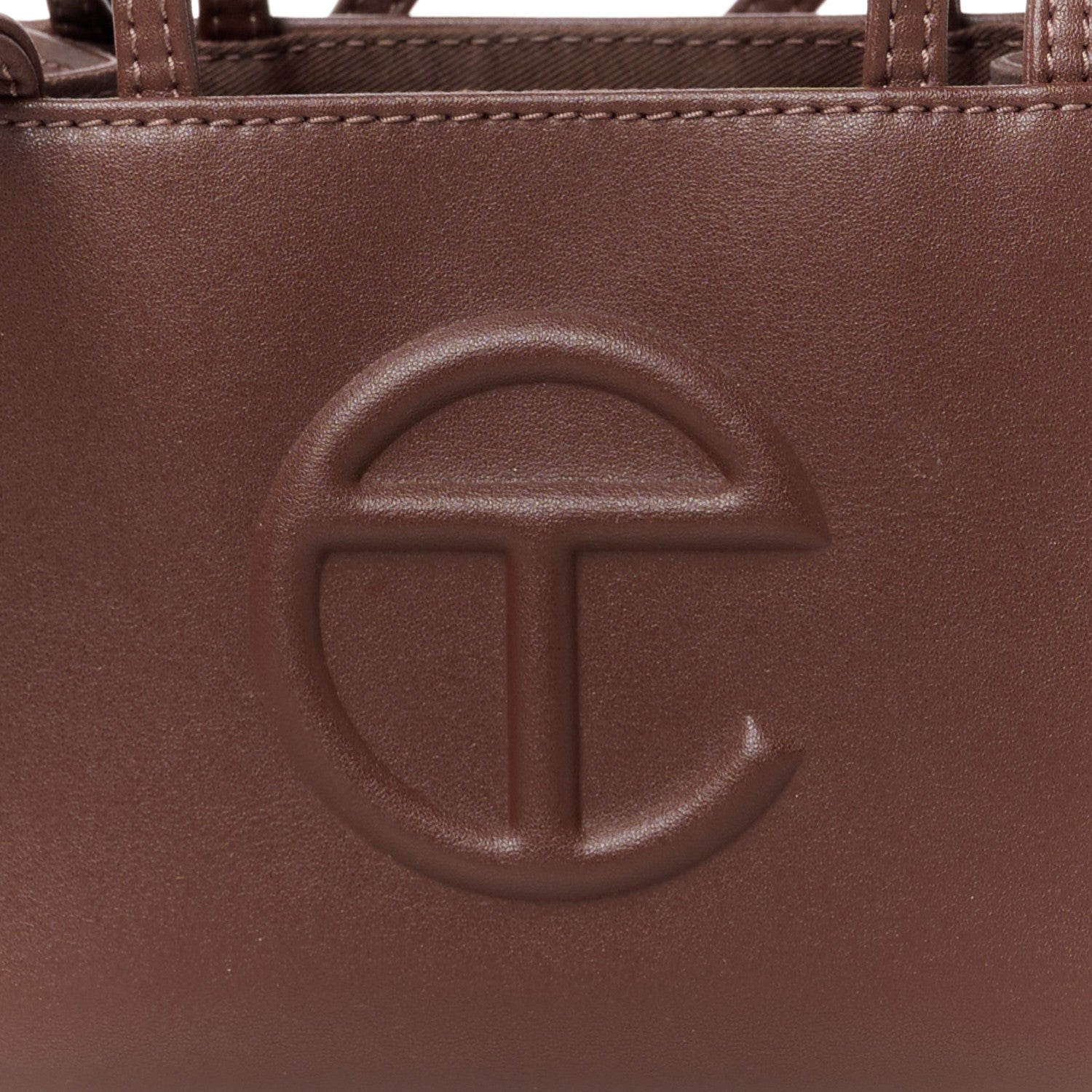 Telfar Vegan Leather Small Shopping Bag Chocolate 8 of 10