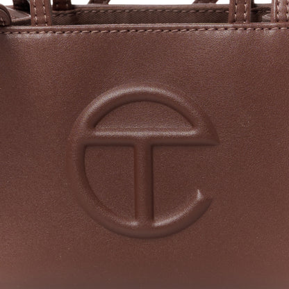 Telfar Vegan Leather Small Shopping Bag Chocolate 8 of 10