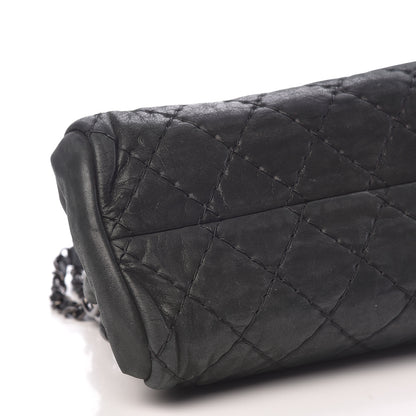 Chanel Iridescent Calfskin Medium Just Mademoiselle Bowling Bag Black 9 of 10