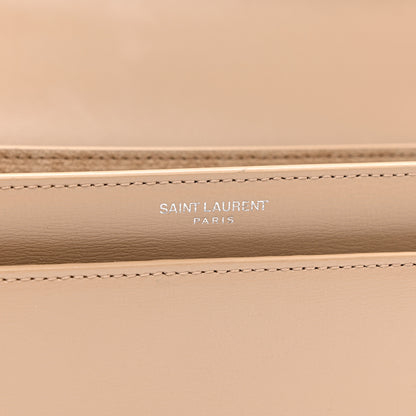 Saint Laurent Calfskin Medium Monogram Sunset Dark Beige 5 of 7