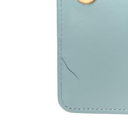 Chanel Lambskin Enamel Quilted Pending CC Clutch With Chain Light Blue 10 of 11