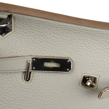 Hermes Taurillon Clemence Jypsiere 28 Gris Perle 9 of 21
