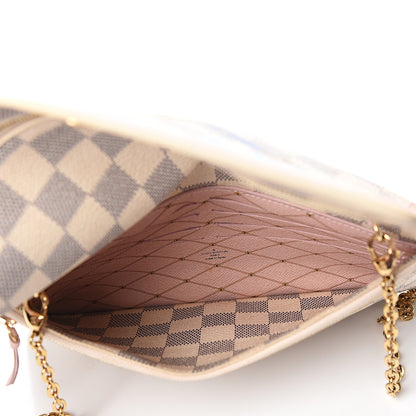 Louis Vuitton Damier Azur Summer Trunks Pochette Weekend 4 of 11