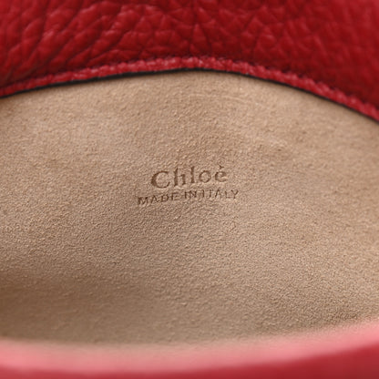 Chloe Grained Calfskin Darryl Clutch Red 6 of 9