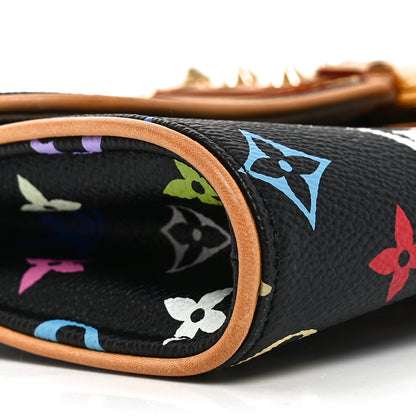 Louis Vuitton Monogram Multicolor Courtney Clutch Black 7 of 8
