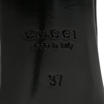 Gucci Malaga Kid 85mm Slingback Pumps 37 Black 7 of 10