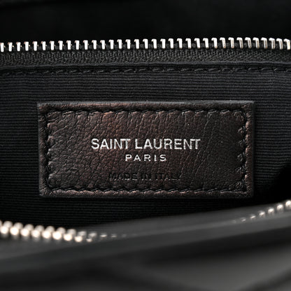 Saint Laurent Calfskin Y Quilted Monogram Large Loulou Chain Satchel Black 6 of 10
