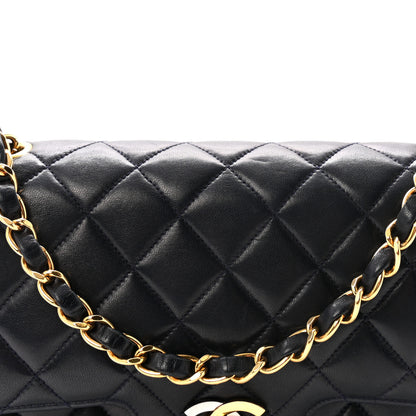 Chanel Lambskin Quilted Small Double Flap Bag Black 9 of 11
