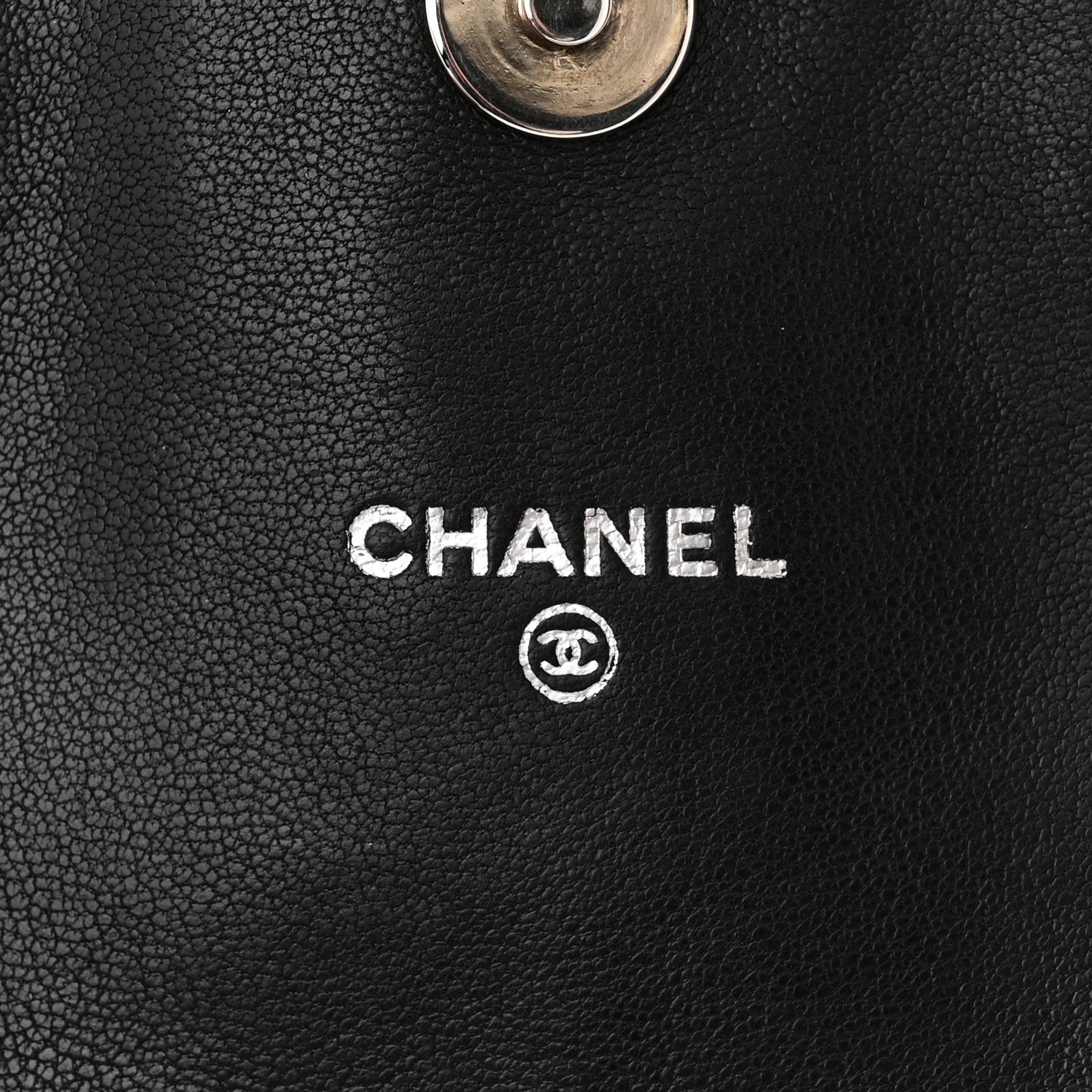 Chanel Lambskin Half Moon Wallet On Chain WOC Black 6 of 11