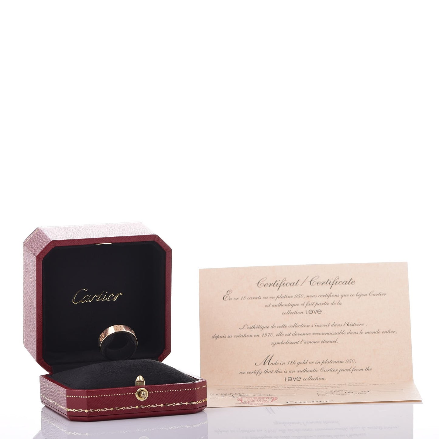 18K Yellow Gold 5.5mm LOVE Ring 55 7.25