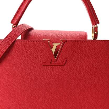 Louis Vuitton Taurillon Capucines PM Scarlet 7 of 9
