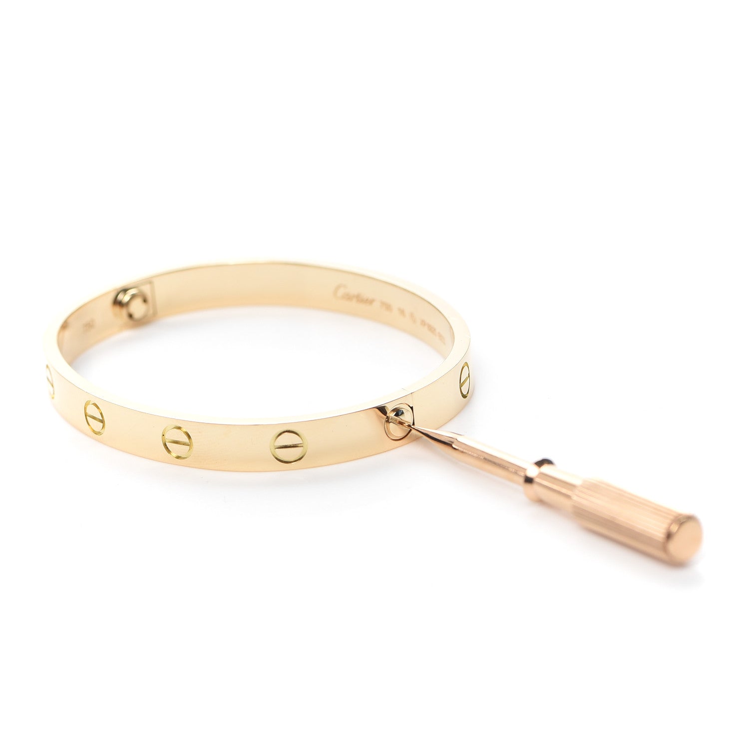 Cartier 18K Yellow Gold LOVE Bracelet 16 4 of 7