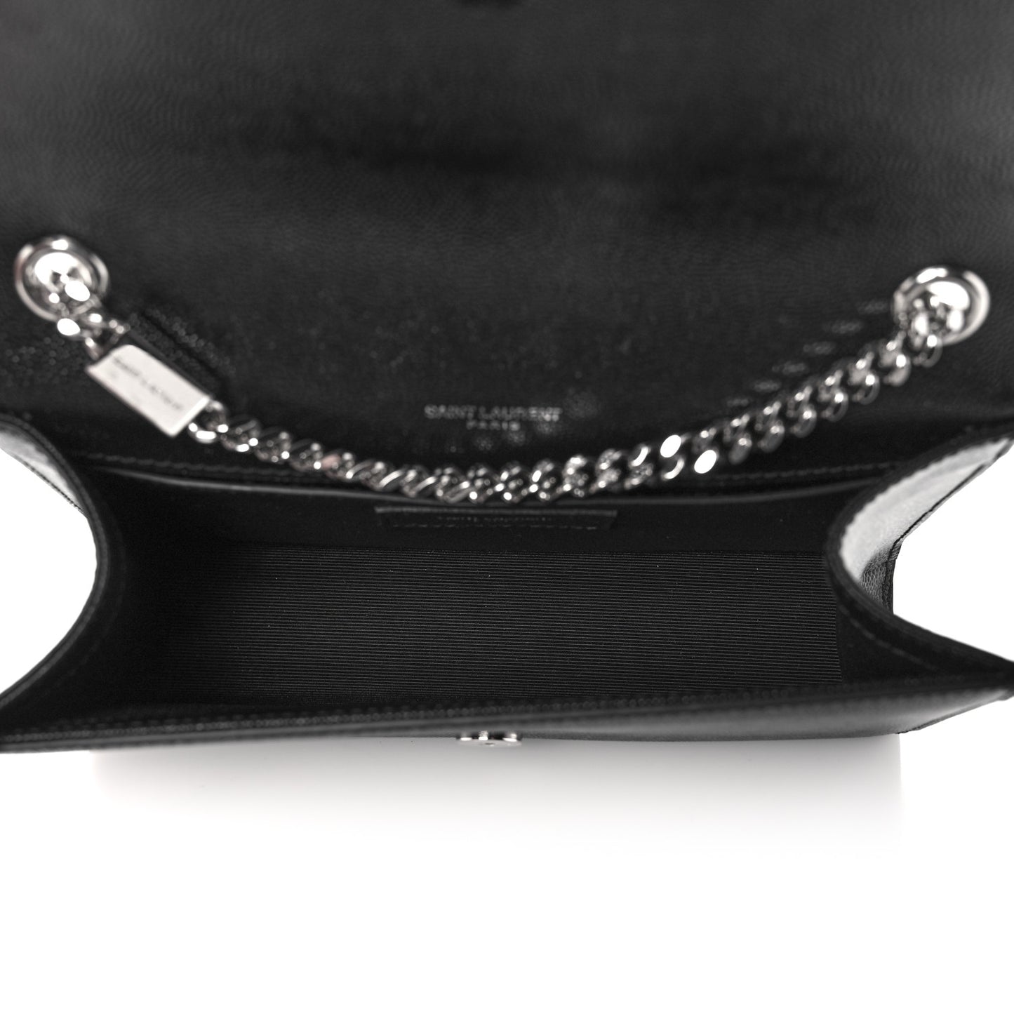 Grain De Poudre Small Classic Monogram Kate Tassel Satchel Black