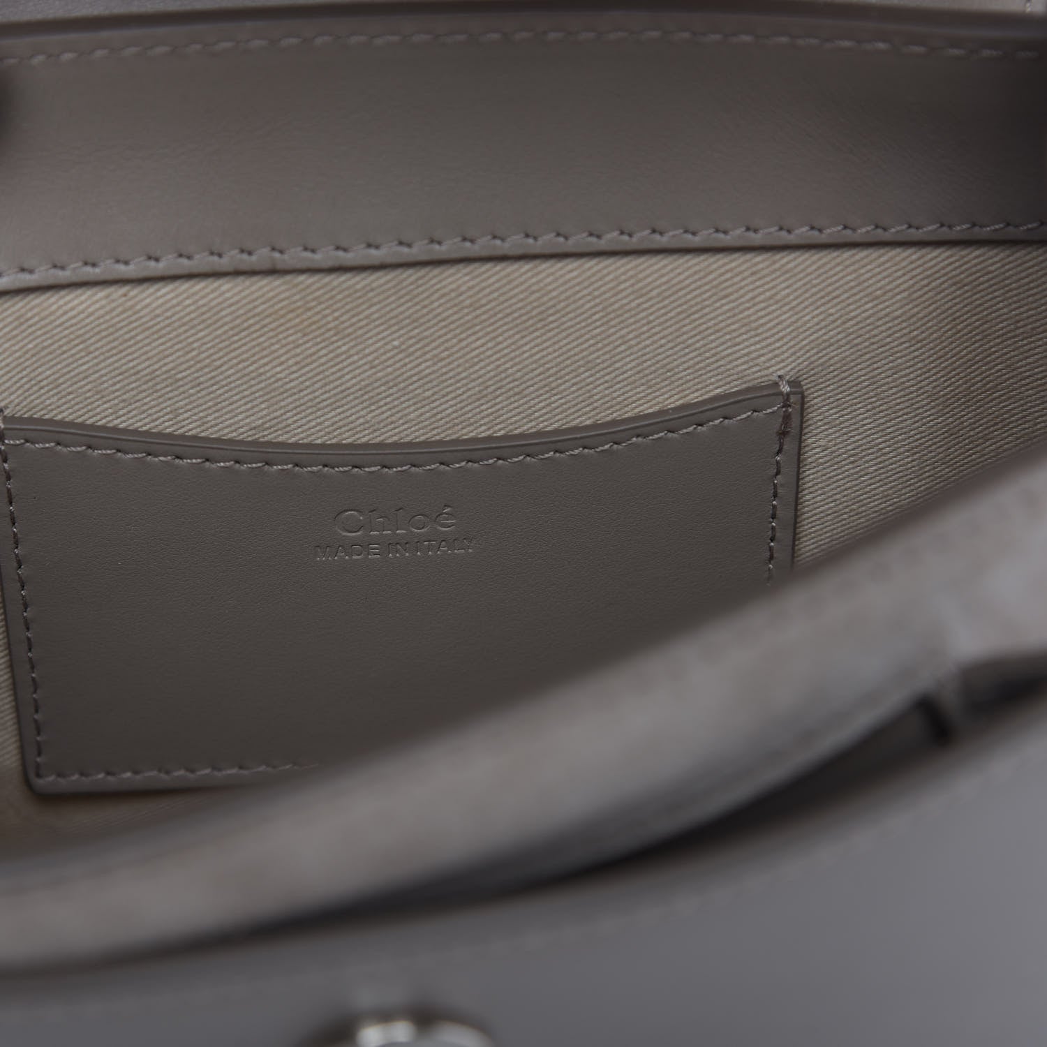 Chloe Calfskin Small Tess Bag Motty Grey 8 of 8