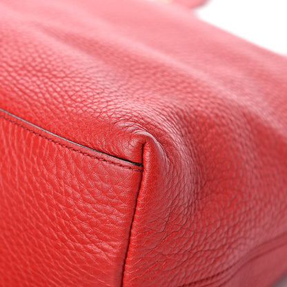 Gucci Pebbled Calfskin Medium Soho Chain Shoulder Bag Tabasco Red 11 of 14