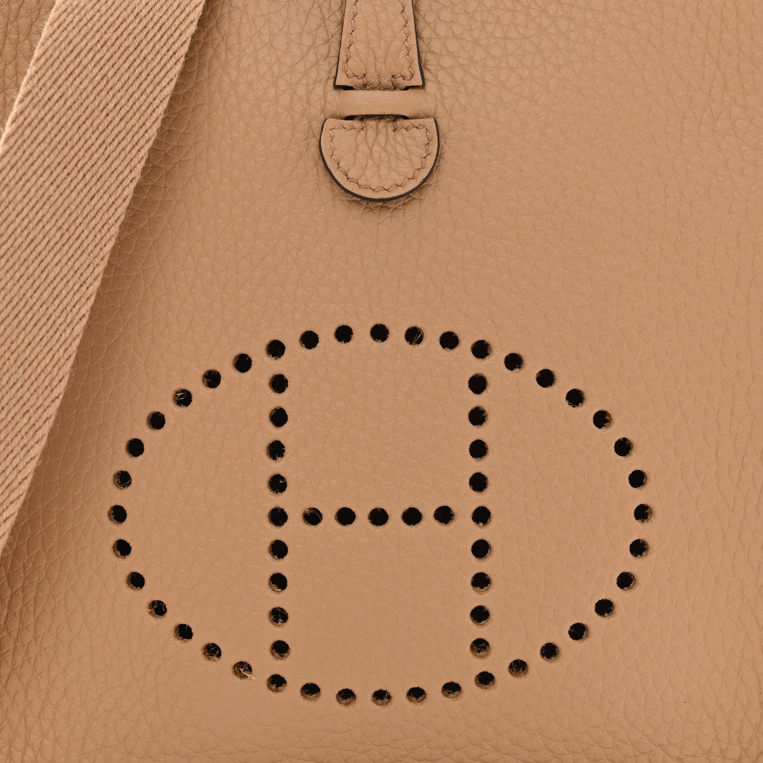 Hermes Taurillon Clemence Amazone Evelyne TPM Chai 8 of 11