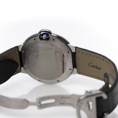 Cartier Stainless Steel Alligator 36mm Ballon Bleu De Cartier Automatic Watch 5 of 13