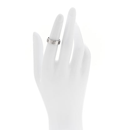 Cartier 18K White Gold 5.5mm LOVE Ring 49 5 2 of 4