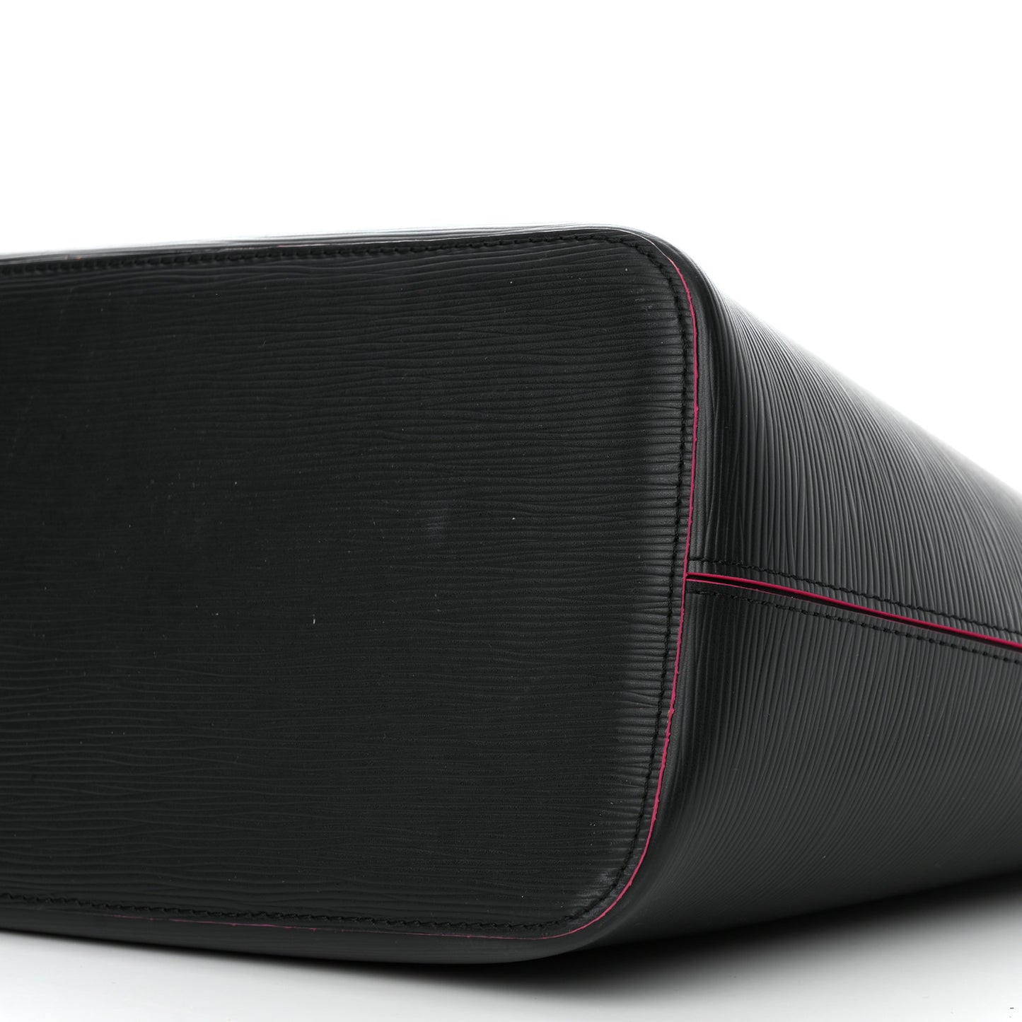 Epi Neverfull MM Black Hot Pink