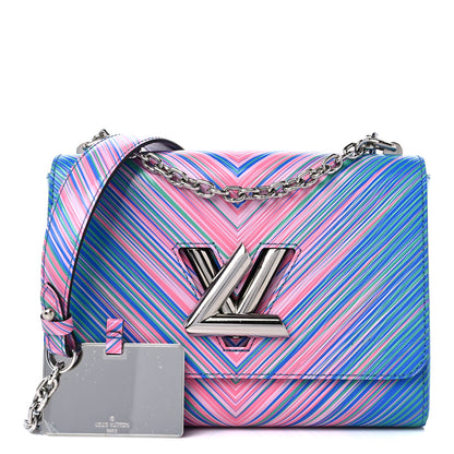 Louis Vuitton Epi Tropical Twist Shoulder Bag MM Blue Rose 1 of 9