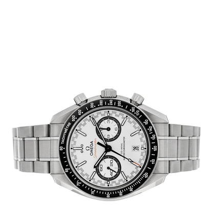 Omega Stainless Steel 44mm Speedmaster Racing Co-Axial Master Chronometer Chronograph Automatic Watch White 329.30.44.51.04.001 2 of 5