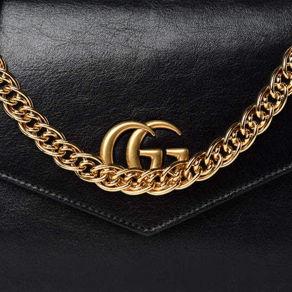 Gucci Calfskin Diagonal GG Medium Thiara Double Envelope Shoulder Bag Emerald Green Black 11 of 11