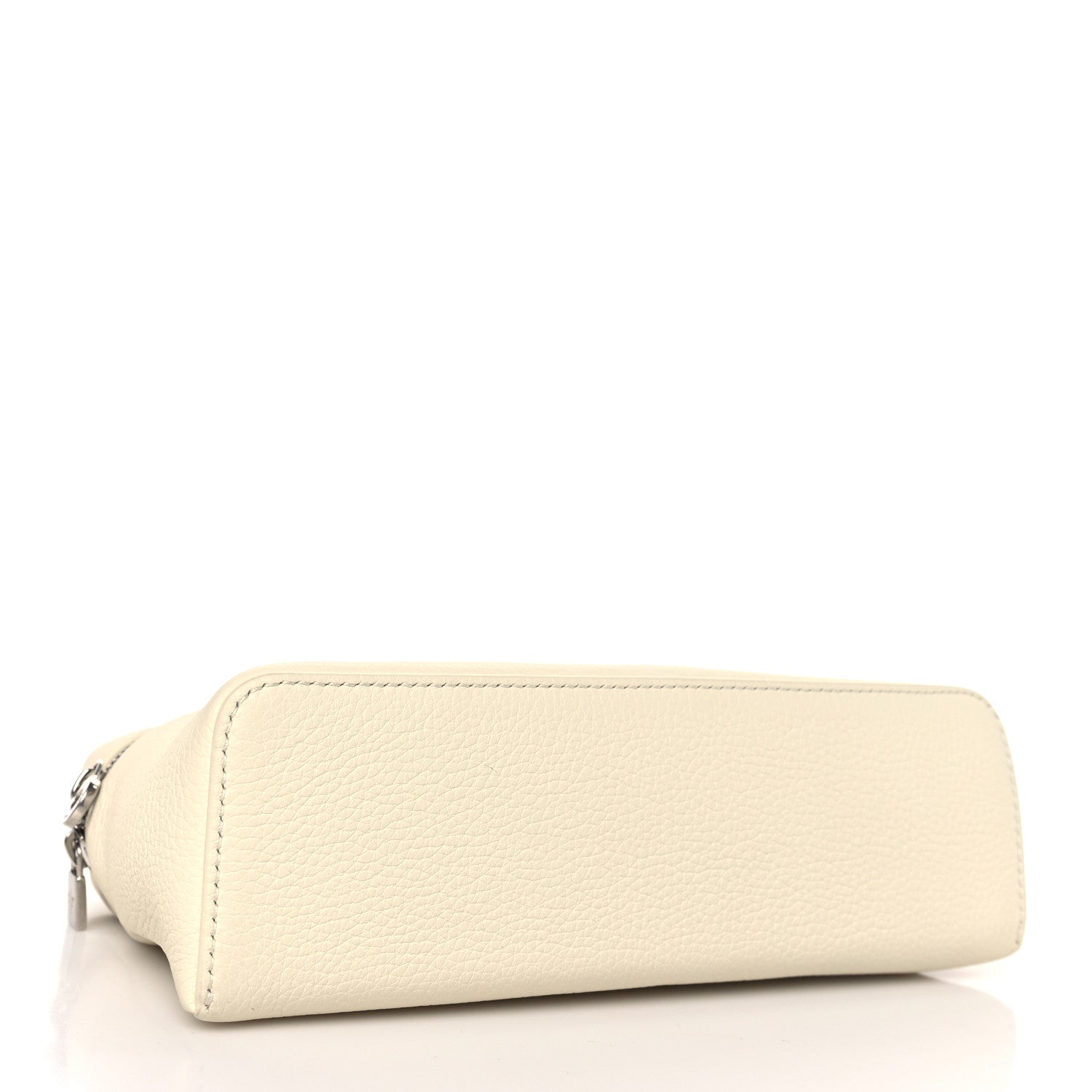 Loro Piana Grained Calfskin L19 Extra Pocket Pouch Whisper White 3 of 7